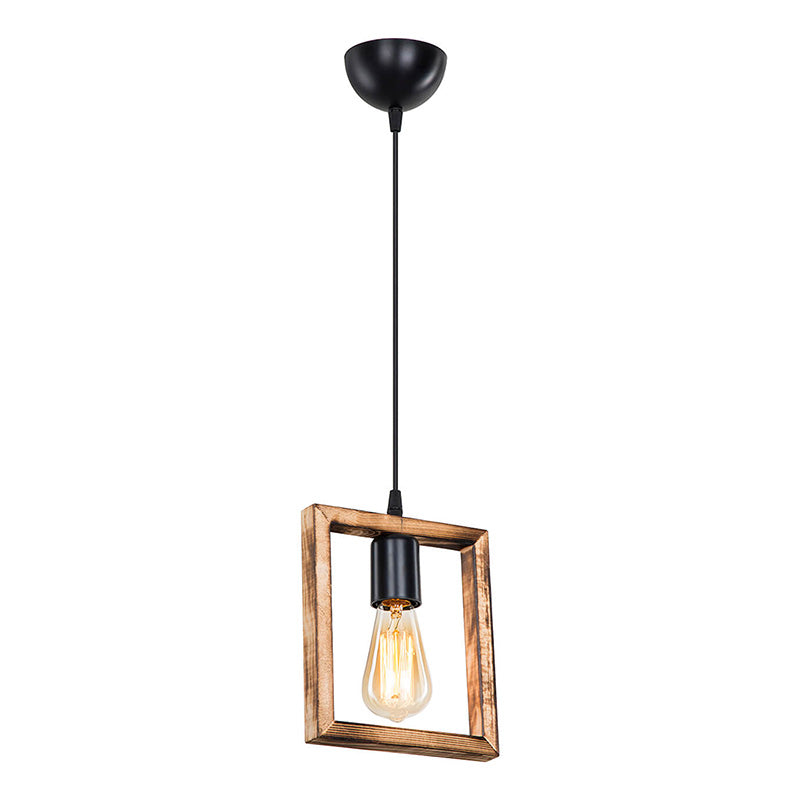 Φωτιστικό οροφής μονόφωτο Isolate  Ε27 καρυδί 18.5x3x24εκ - Image 2