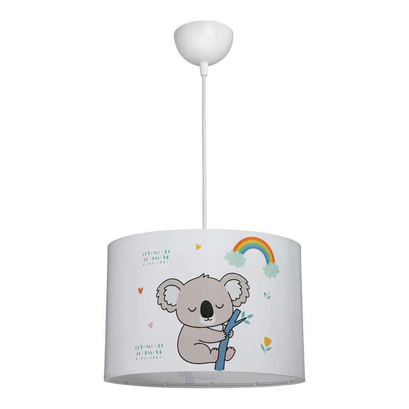 Παιδικό φωτιστικό οροφής Koala  led E27 πολύχρωμο PVC Φ30x20εκ - Pakobazaar