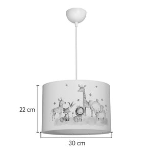 Παιδικό φωτιστικό οροφής Tots  led E27 πολύχρωμο PVC Φ30x20εκ - Pakobazaar