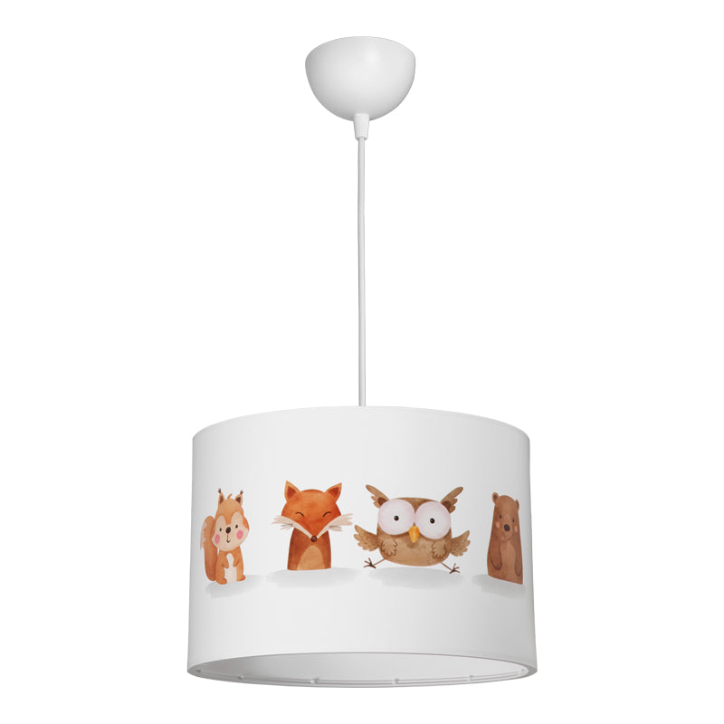 Παιδικό φωτιστικό οροφής Wooda  led E27 πολύχρωμο PVC Φ30x20εκ - Pakobazaar