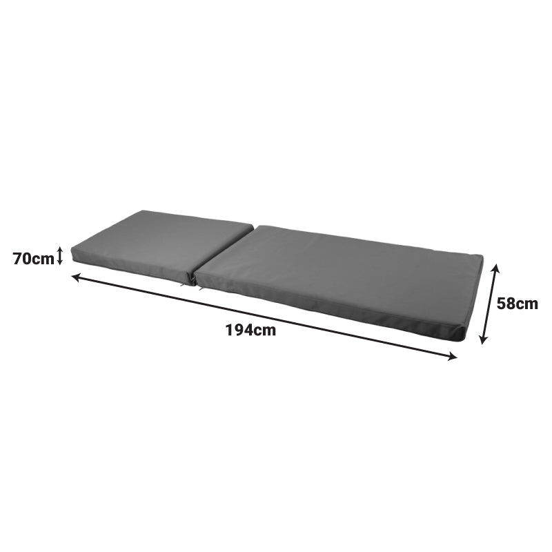 Μαξιλάρι Vertian  textilene σε μπεζ απόχρωση 58x190x20εκ - Pakobazaar