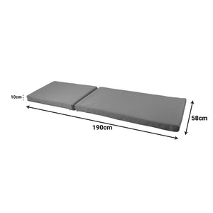 Μαξιλάρι Vertian  textilene σε ανθρακί απόχρωση 58x190x10εκ - Pakobazaar