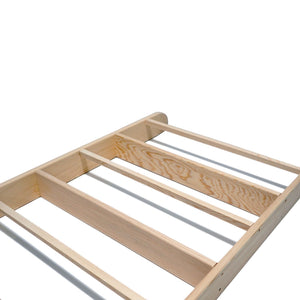 Βιβλιοθήκη Saronida Δρυς 120x50x8 εκ. Μασίφ Ξύλου