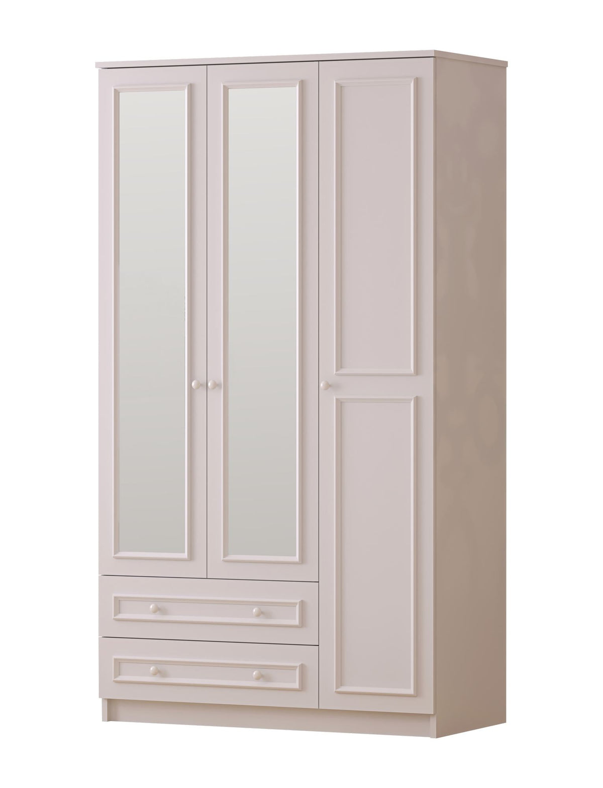 Ντουλάπα Astris Λευκό Ματ 105x52x182 εκ. Μελαμίνης - Pakobazaar