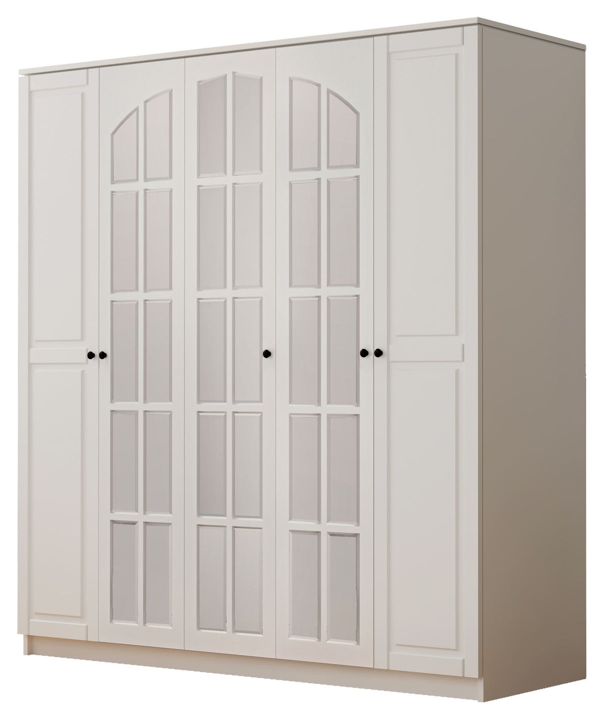 Ντουλάπα Dekeleia Λευκό Ματ 175x52x210 εκ. Μελαμίνης - Pakobazaar