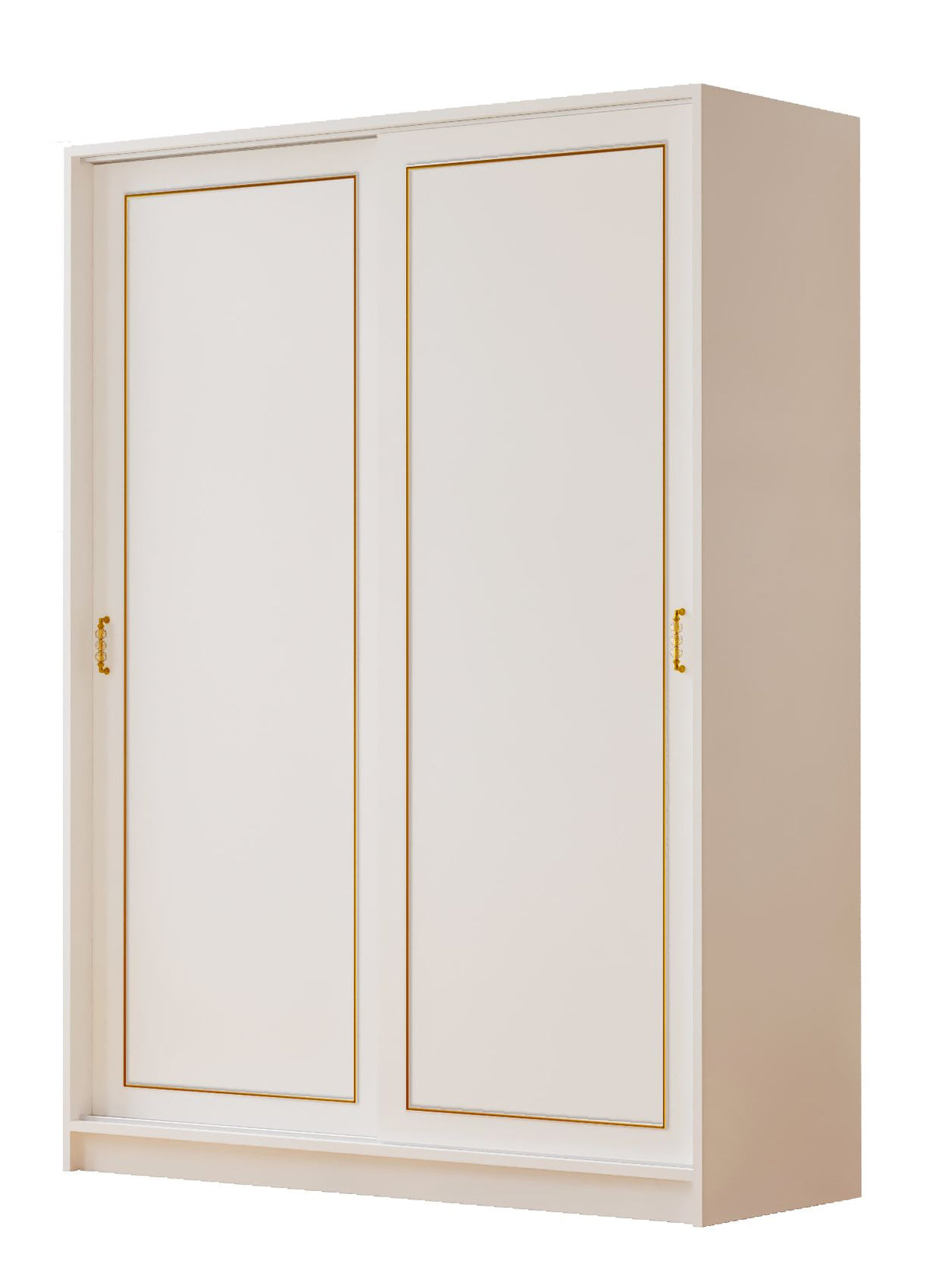 Ντουλάπα Koritsa Λευκό Ματ 140x56x190 εκ. Μελαμίνης - Pakobazaar