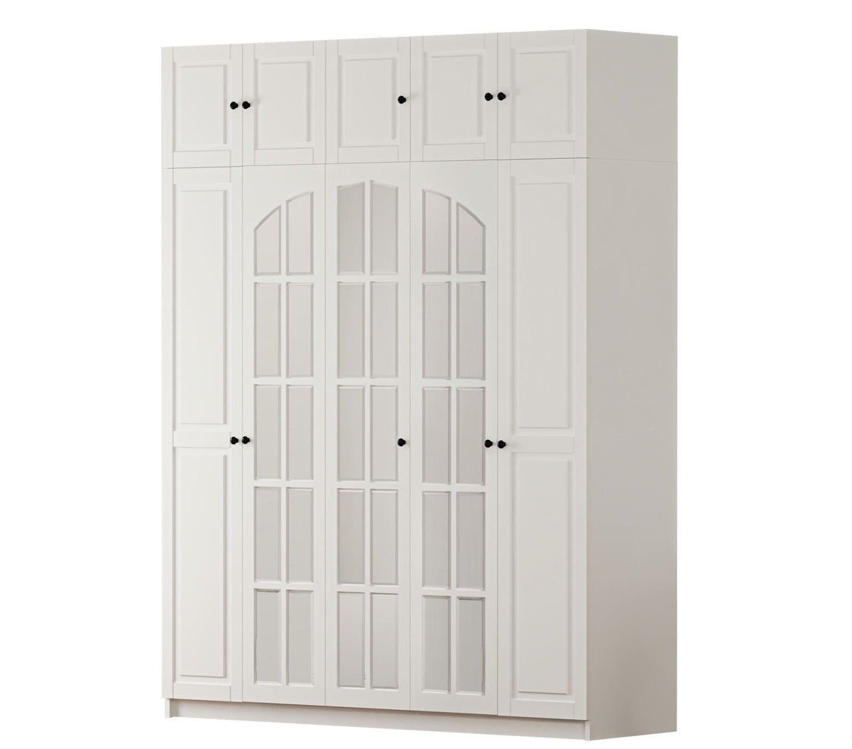 Ντουλάπα Dekeleia Λευκό Ματ 175x52x240 εκ. Μελαμίνης