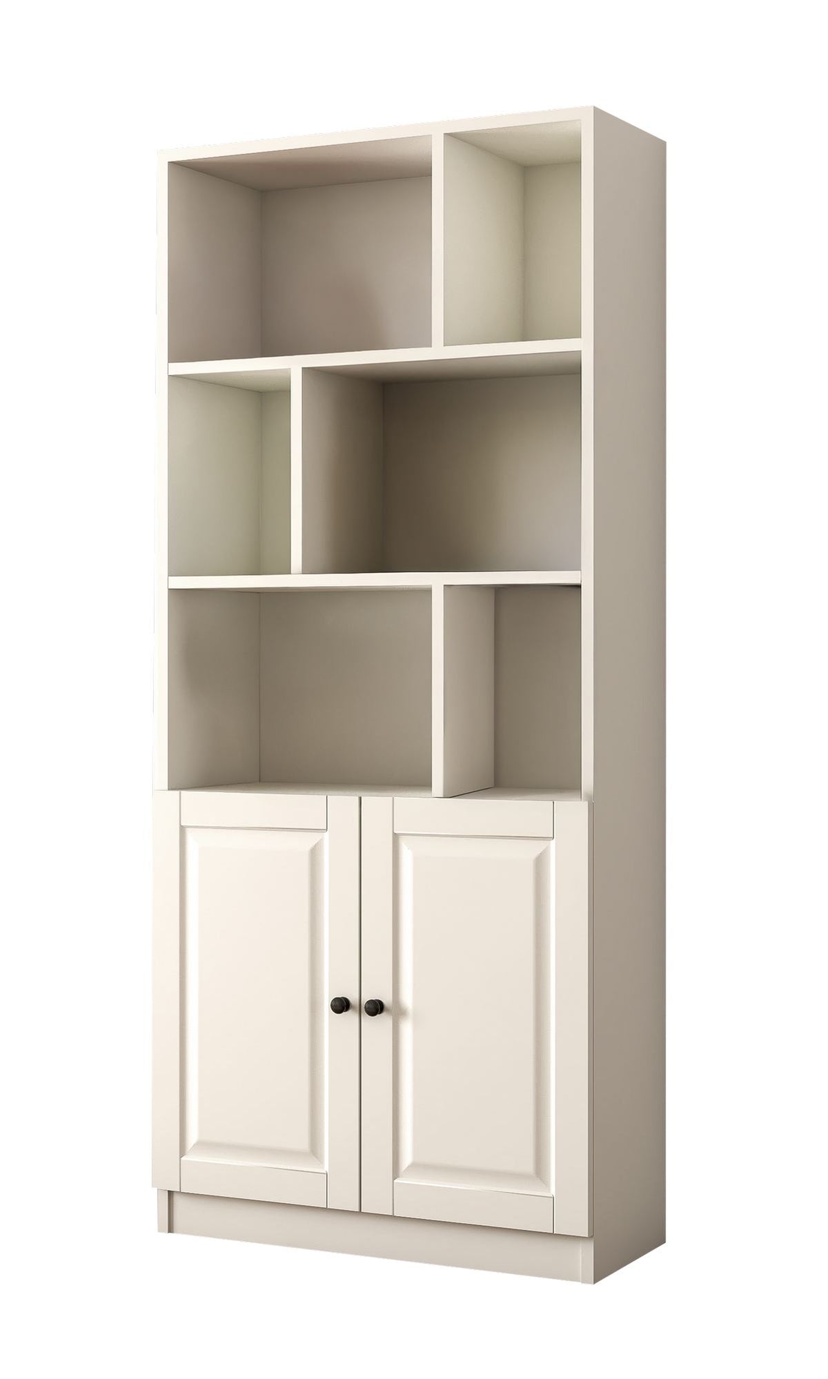 Βιβλιοθήκη Dekeleia Λευκό Ματ 70x33x180 εκ. Μελαμίνης - Pakobazaar