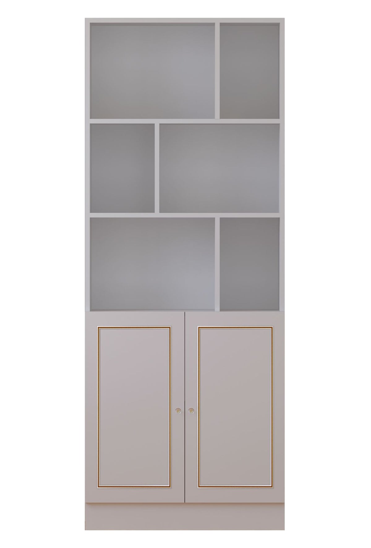 Βιβλιοθήκη Koritsa Λευκό Ματ 70x33x180 εκ. Μελαμίνης - Pakobazaar