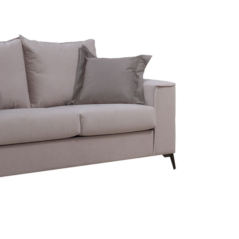Καναπές Verona 2θέσιος cream - μαξιλάρια mocha 173x93x100εκ - Pakobazaar