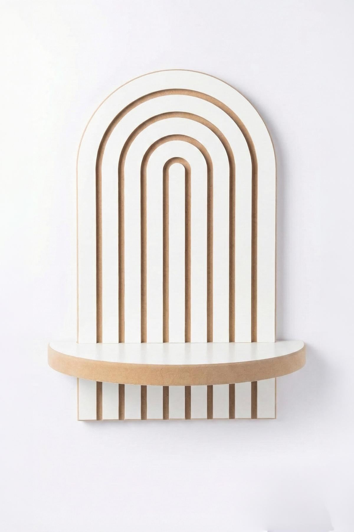 Ράφι Τοίχου Gavros Λευκό 26x13x35 εκ. MDF