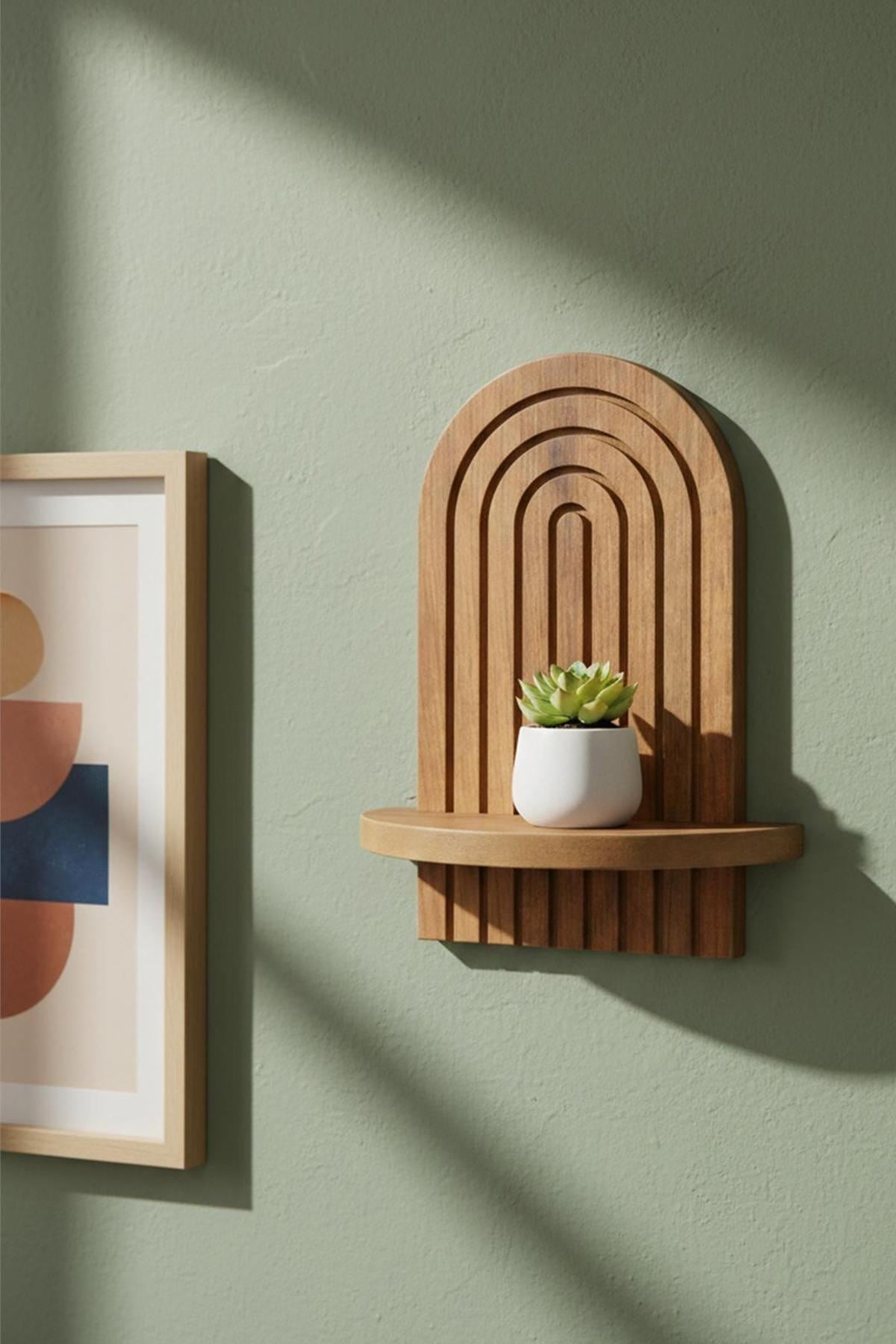 Ράφι Τοίχου Gavros Δρυς 26x13x35 εκ. MDF