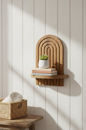 Ράφι Τοίχου Gavros Δρυς 26x13x35 εκ. MDF