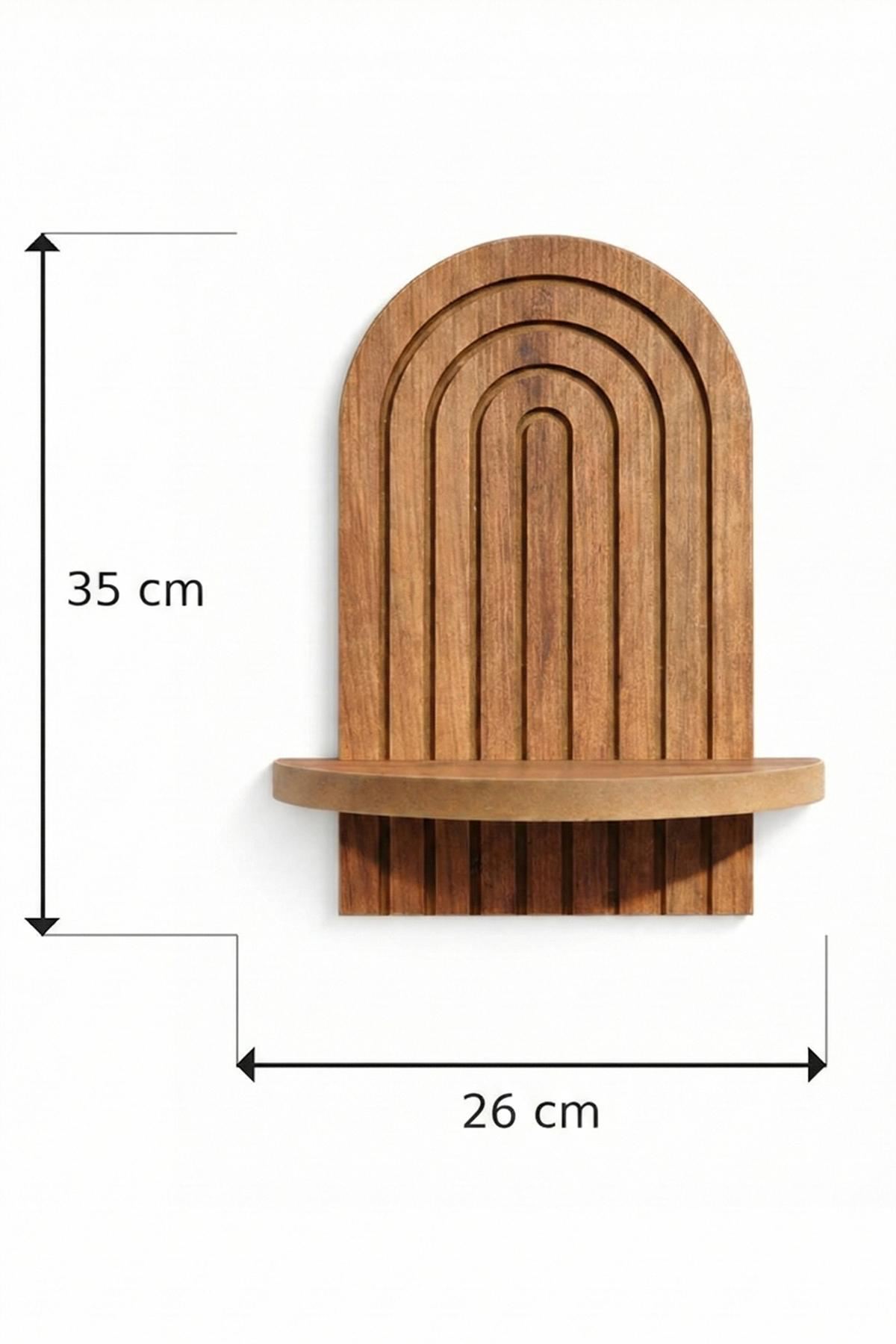 Ράφι Τοίχου Gavros Δρυς 26x13x35 εκ. MDF