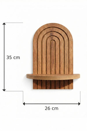Ράφι Τοίχου Gavros Δρυς 26x13x35 εκ. MDF
