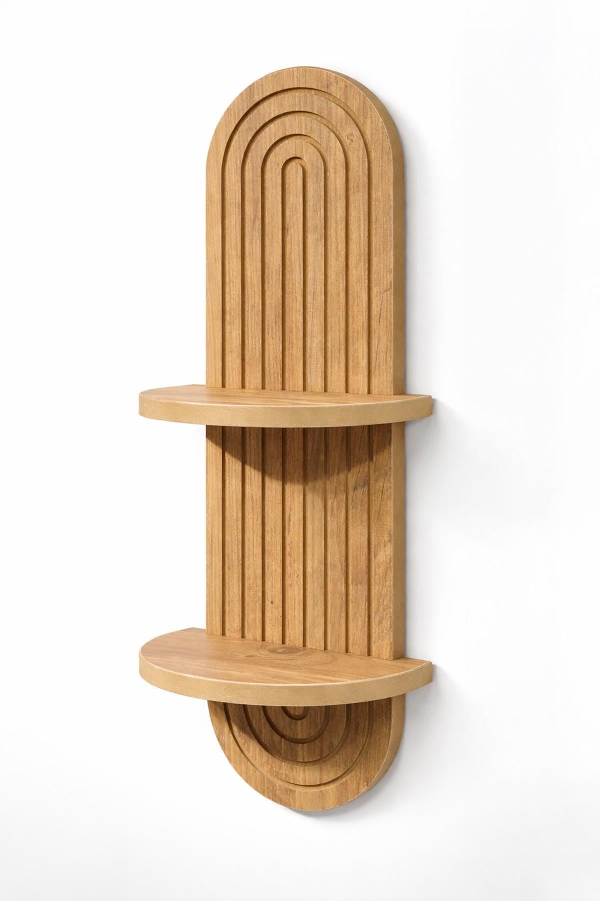 Ράφι Τοίχου Gialiskos Δρυς 26x13x70 εκ. MDF