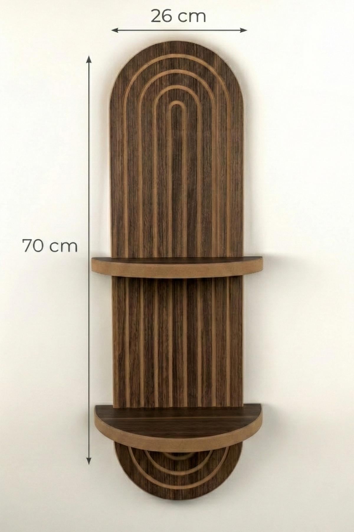 Ράφι Τοίχου Gialiskos Βέγγε 26x13x70 εκ. MDF