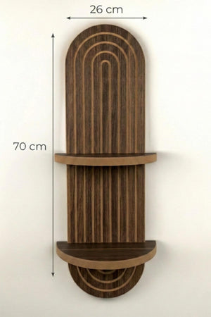 Ράφι Τοίχου Gialiskos Βέγγε 26x13x70 εκ. MDF