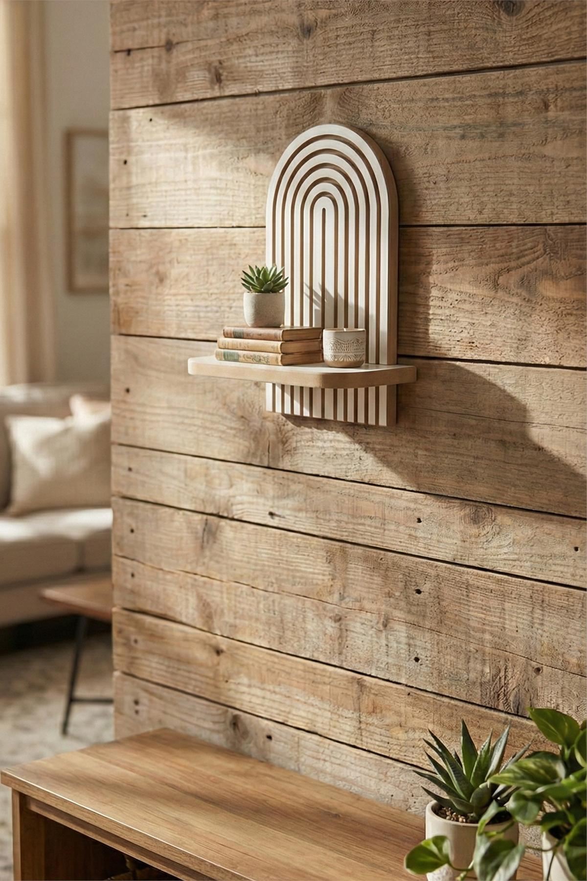 Ράφι Τοίχου Gerolimenas Λευκό 26x13x35 εκ. MDF