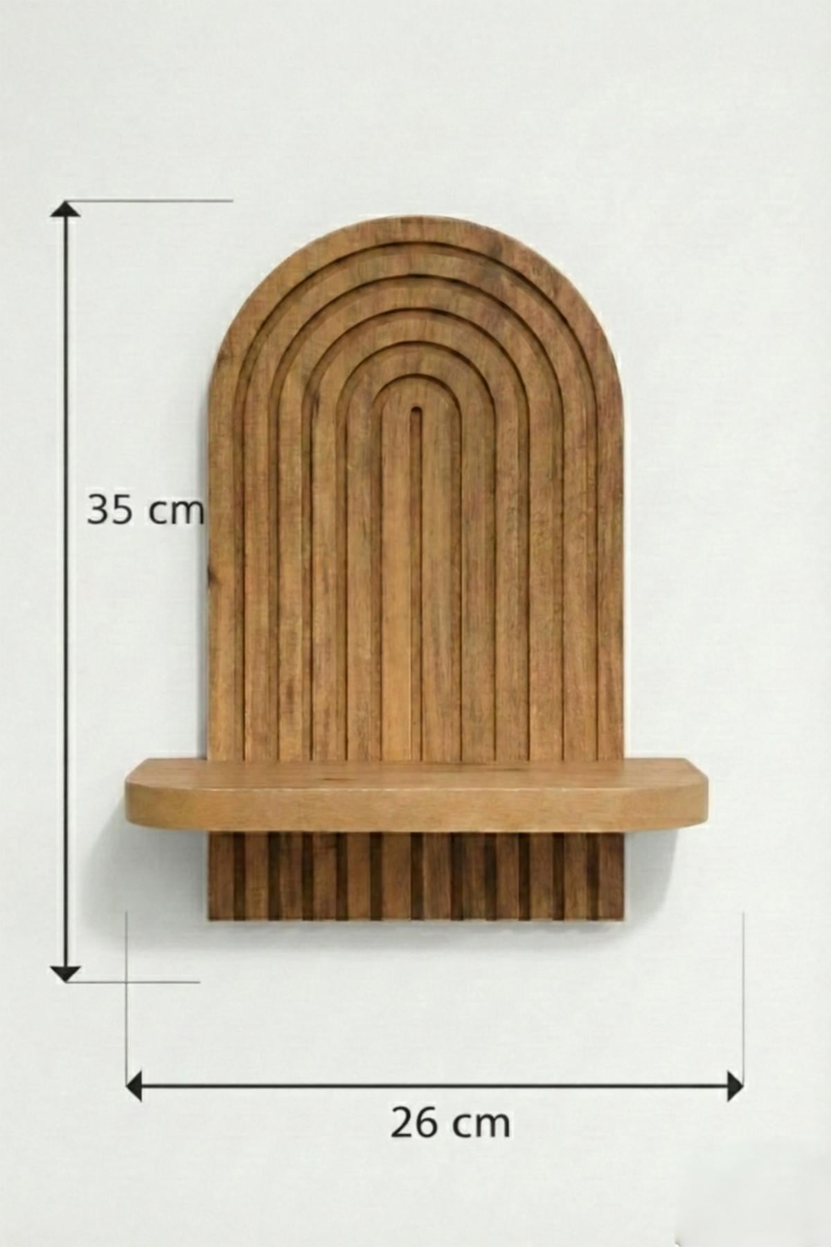 Ράφι Τοίχου Gerolimenas Δρυς 26x13x35 εκ. MDF