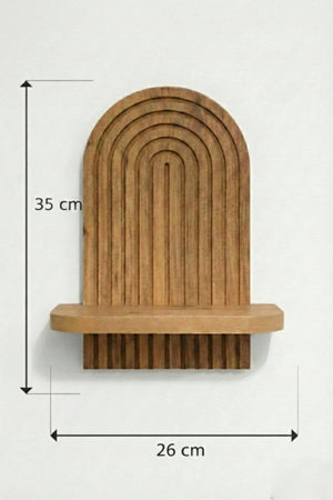 Ράφι Τοίχου Gerolimenas Δρυς 26x13x35 εκ. MDF