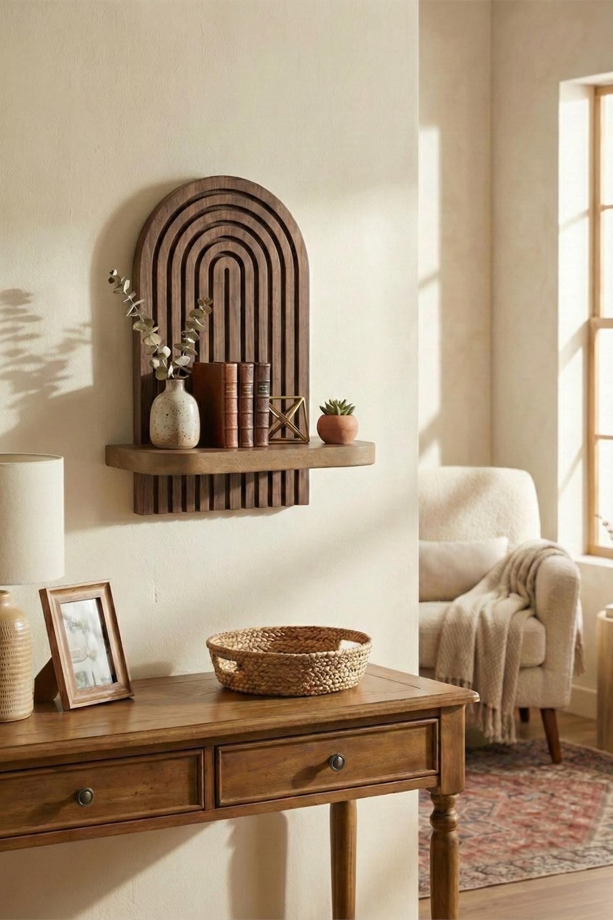 Ράφι Τοίχου Gerolimenas Βέγγε 26x13x35 εκ. MDF