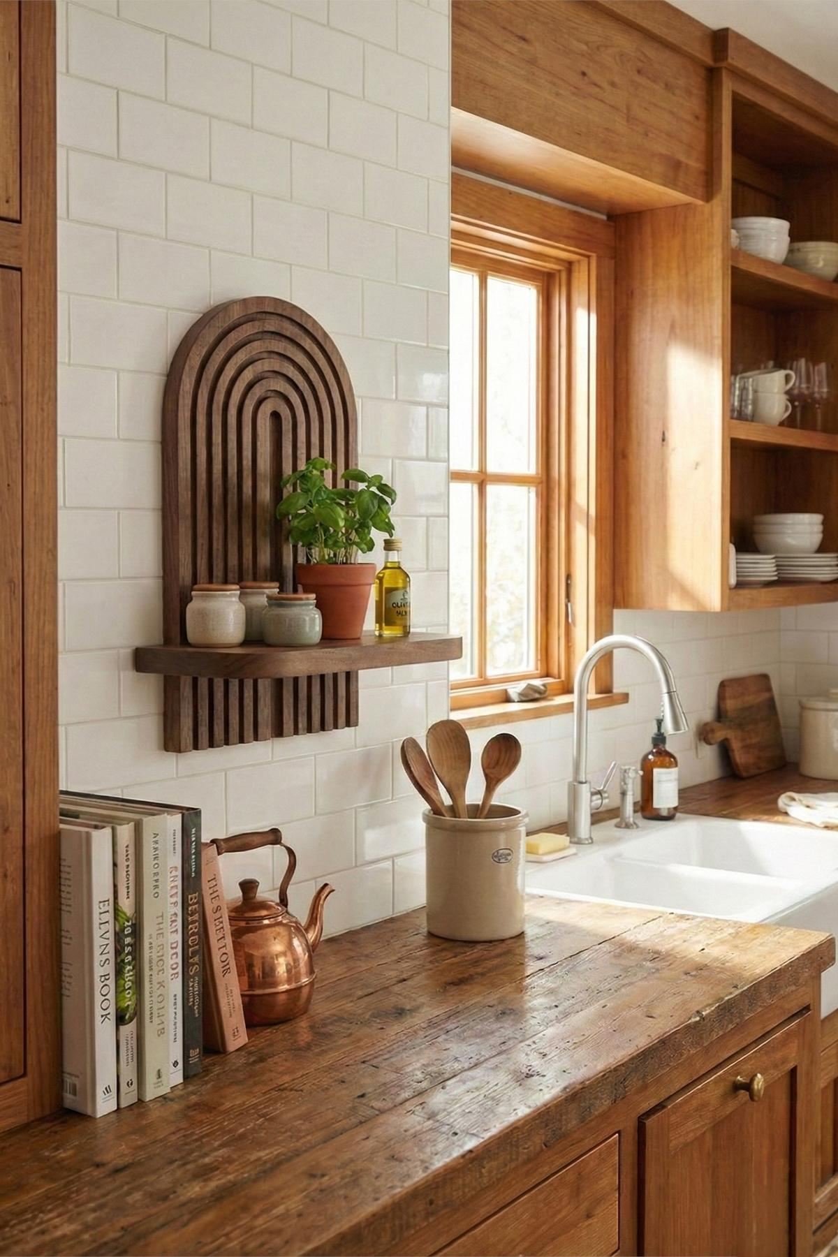 Ράφι Τοίχου Gerolimenas Βέγγε 26x13x35 εκ. MDF