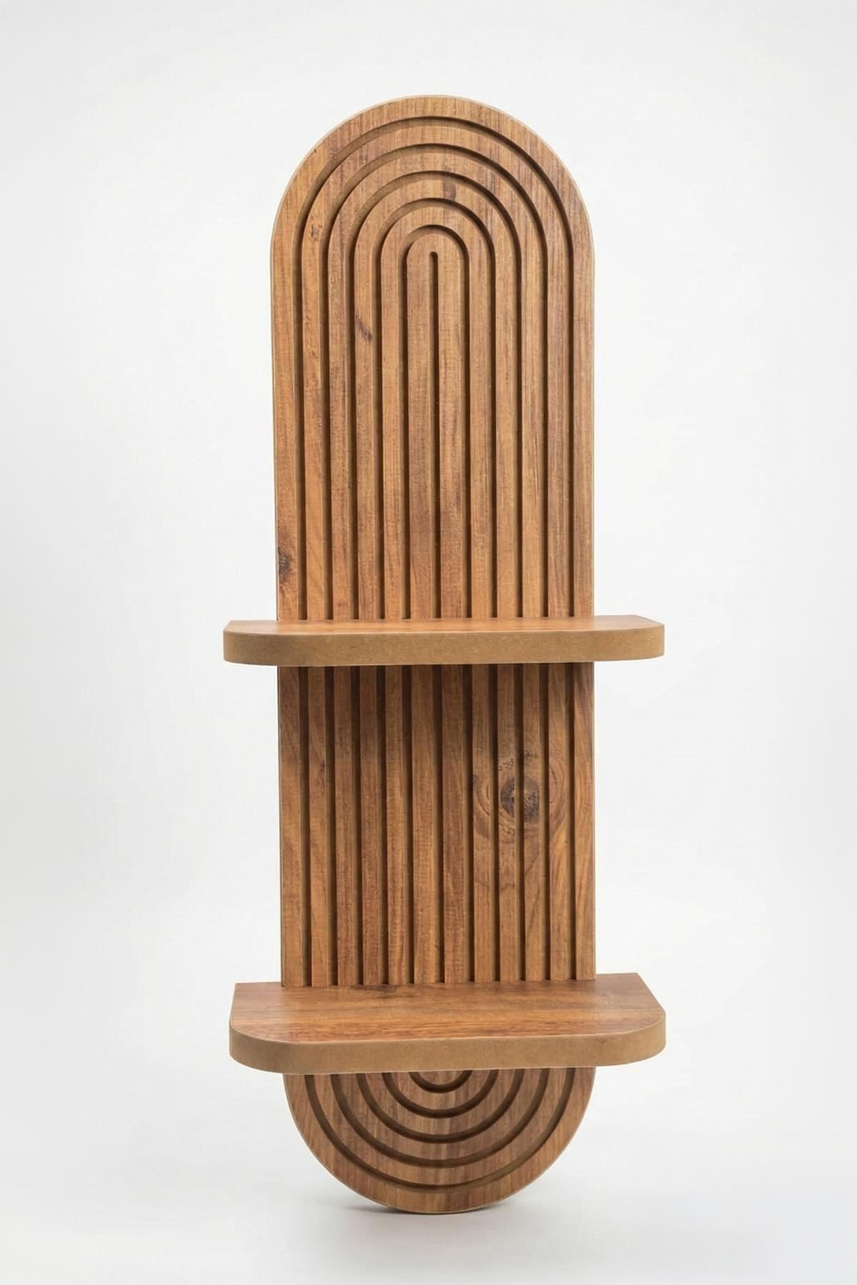 Ράφι Τοίχου Kamini Δρυς 26x13x70 εκ. MDF