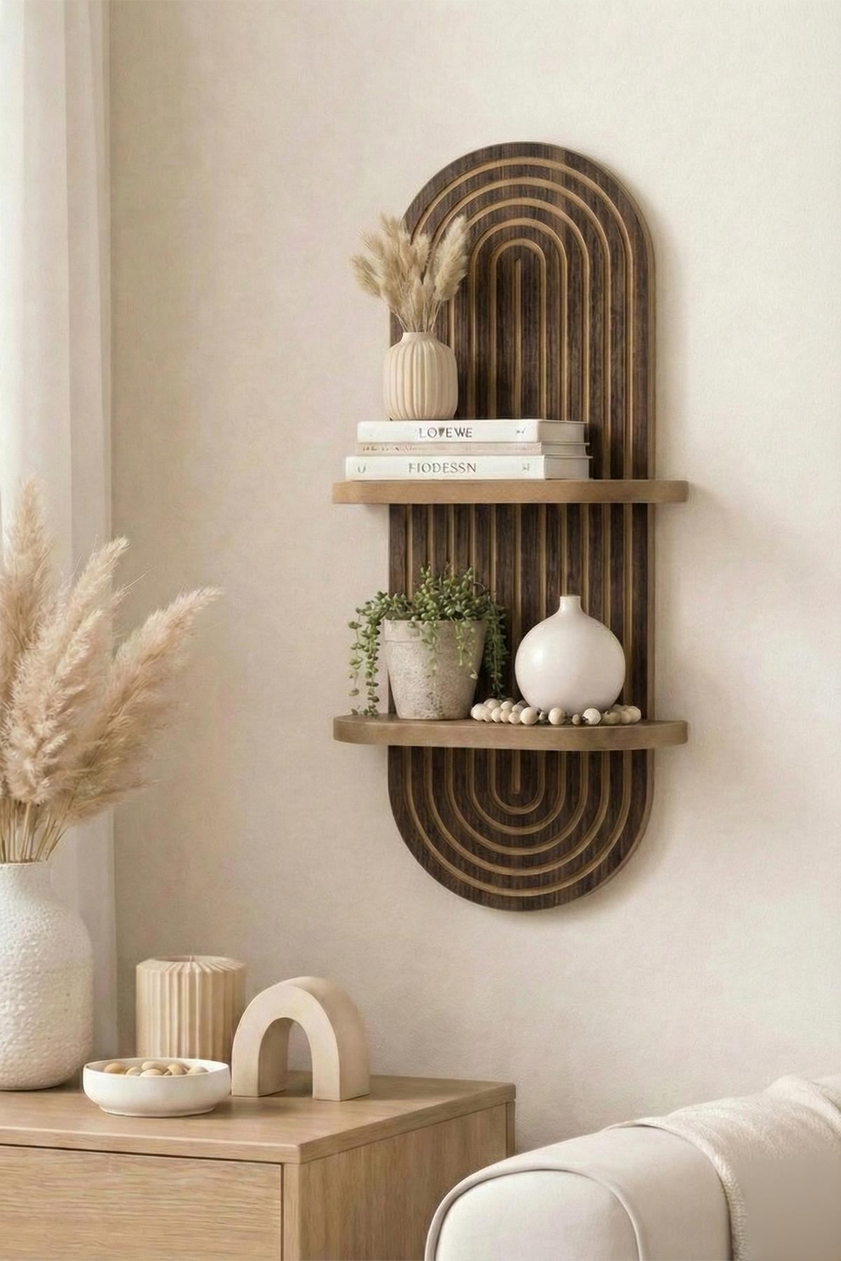 Ράφι Τοίχου Kamini Βέγγε 26x13x70 εκ. MDF