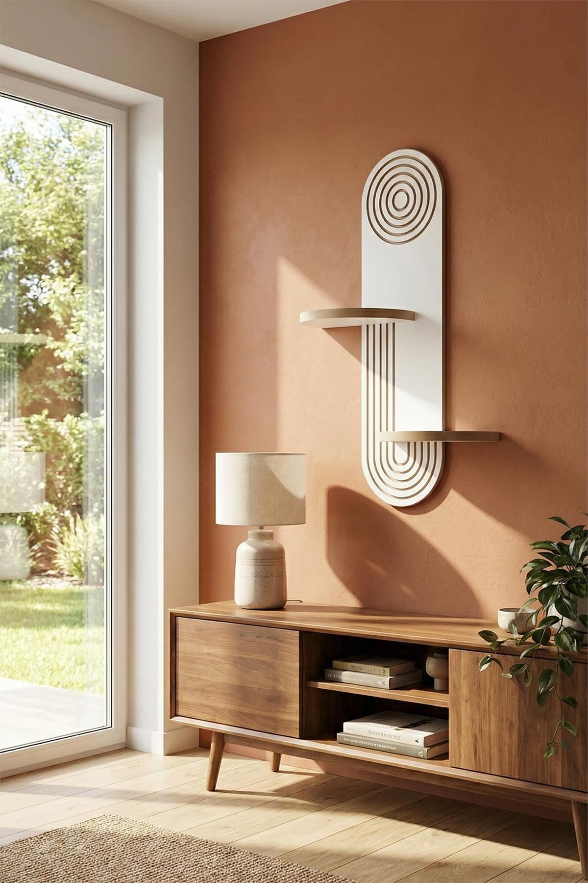 Ράφι Τοίχου Kampia Λευκό 26x13x70 εκ. MDF