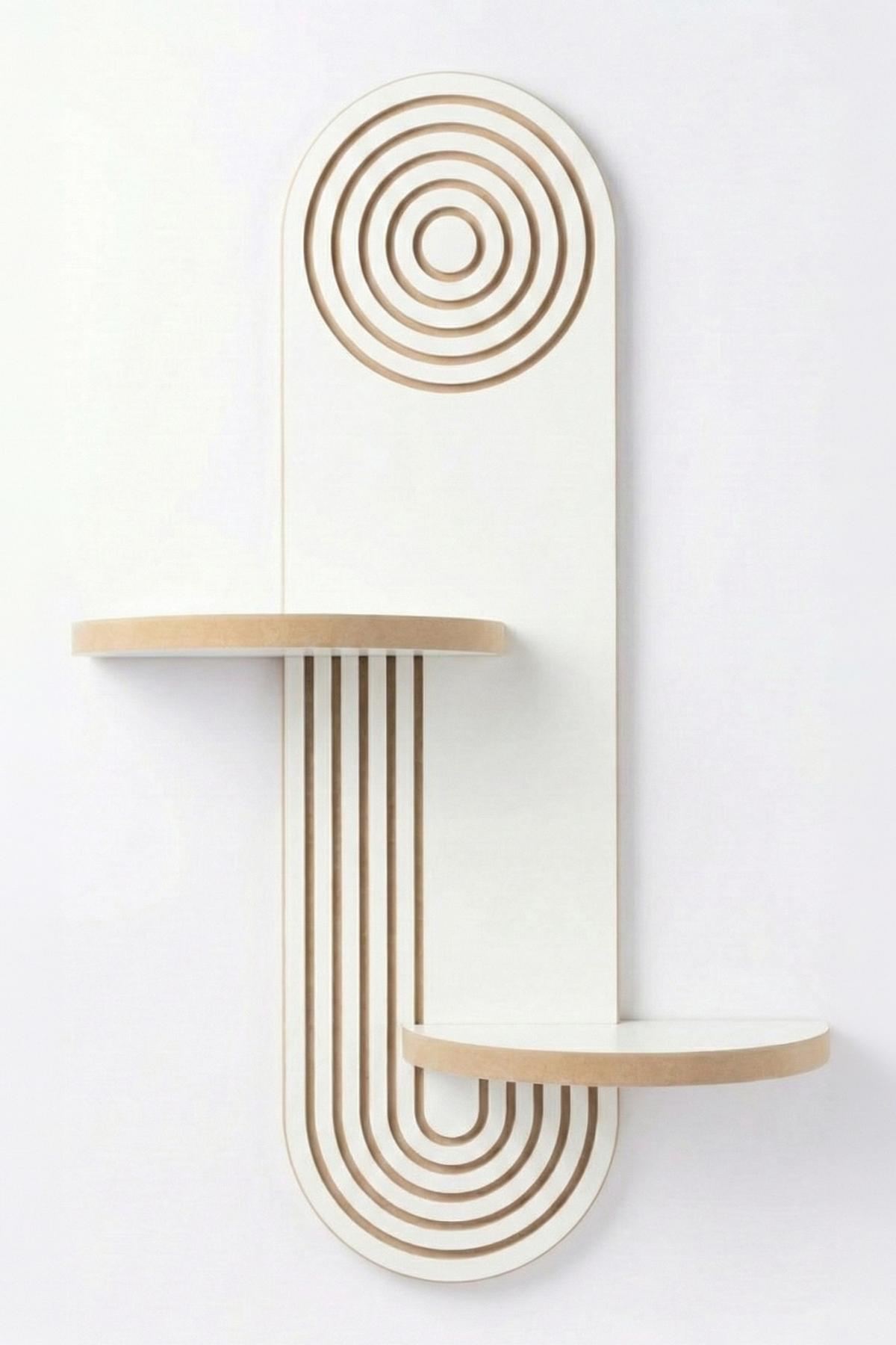 Ράφι Τοίχου Kampia Λευκό 26x13x70 εκ. MDF