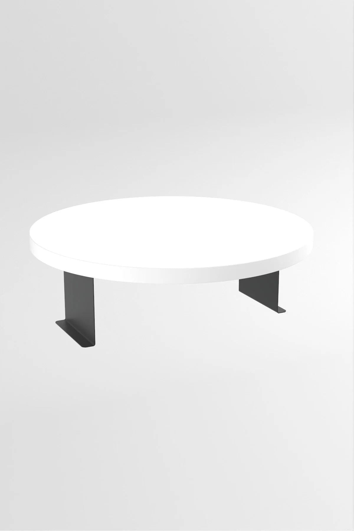Τραπεζάκι Μπράτσου Καναπέ Messaria Λευκό 32x32x10 εκ. MDF
