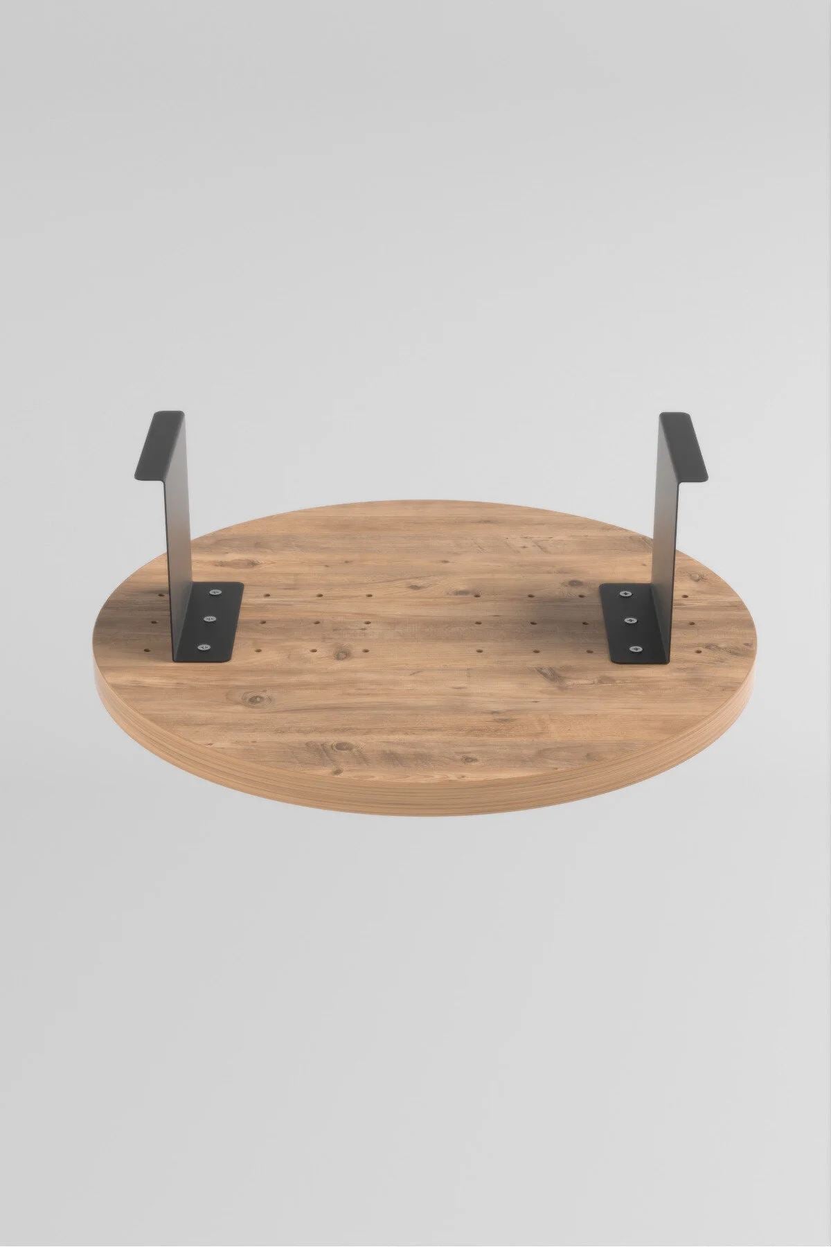 Τραπεζάκι Μπράτσου Καναπέ Messaria Δρυς 32x32x10 εκ. MDF