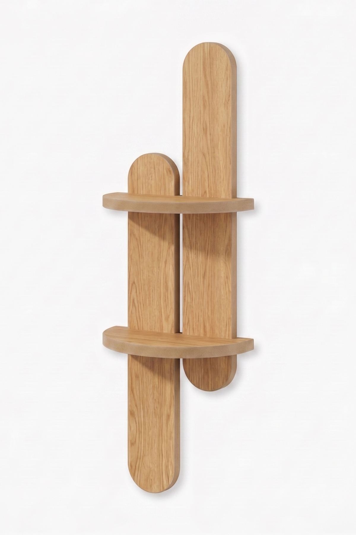 Ράφι Τοίχου Kapareli Δρυς 26x13x80 εκ. MDF