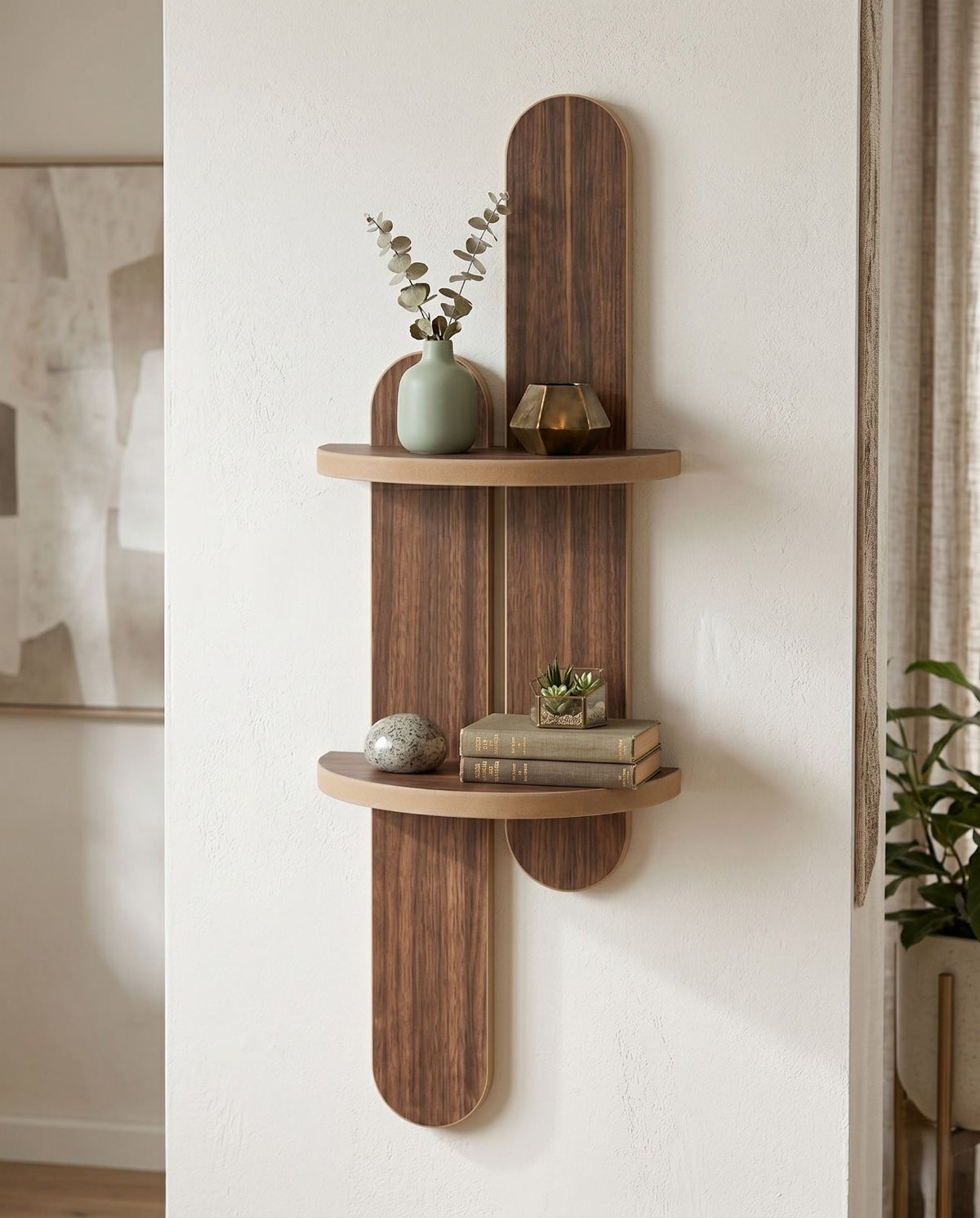 Ράφι Τοίχου Kapareli Βέγγε 26x13x80 εκ. MDF