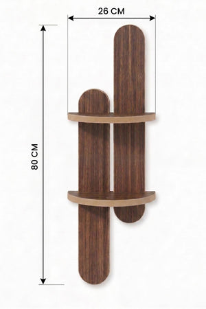 Ράφι Τοίχου Kapareli Βέγγε 26x13x80 εκ. MDF