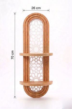 Ράφι Τοίχου Karavos Δρυς 26x13x70 εκ. MDF