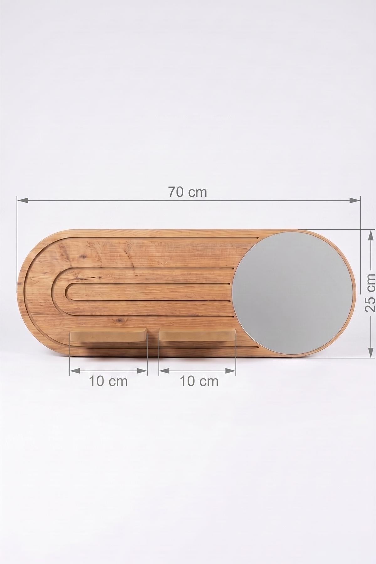 Ράφι Τοίχου Malakasa Δρυς 70x10x25 εκ. MDF