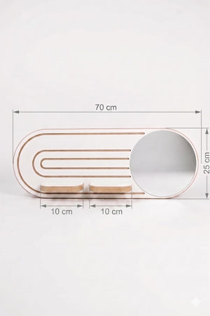 Ράφι Τοίχου Malakasa Λευκό 70x10x25 εκ. MDF