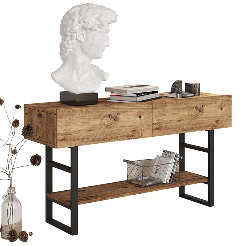 Κονσόλα Vien  oak-μαύρο 139x43x75,5εκ - Pakobazaar
