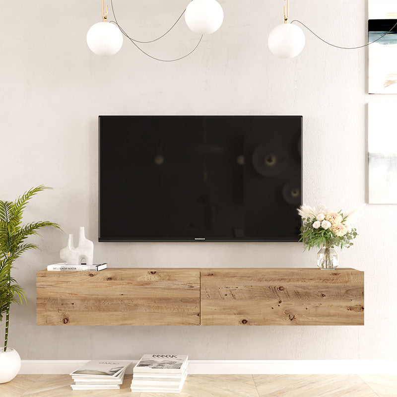 Έπιπλο τηλεόρασης επιτοίχιο Dello  sonoma 180x31.6x29.6εκ - Pakobazaar