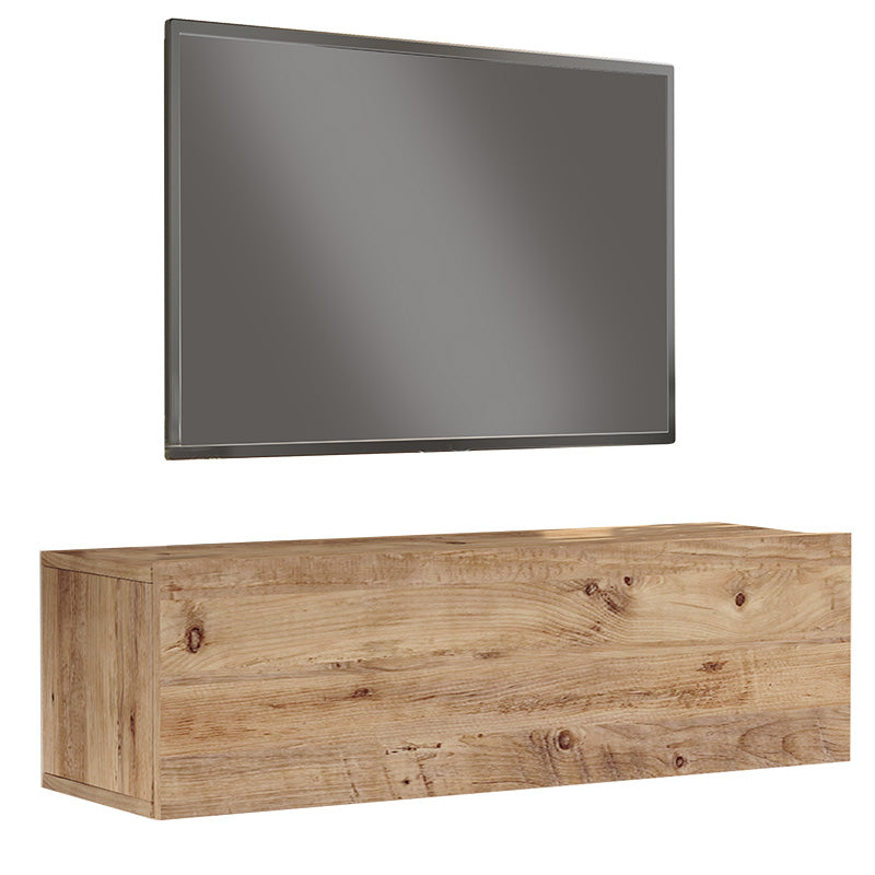 Έπιπλο τηλεόρασης επιτοίχιο Serit  sonoma 100x31.6x29.6εκ - Image 2