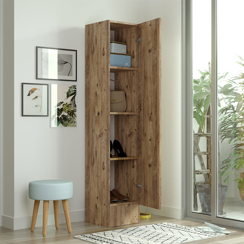 Στήλη Xara  oak 35.5x35.5x180εκ - Image 1