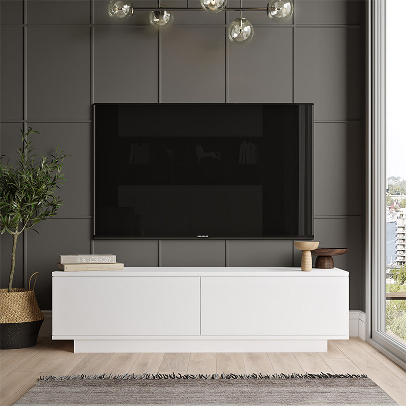 Έπιπλο τηλεόρασης Zoeva  λευκό 140x.35x38.2εκ - Pakobazaar