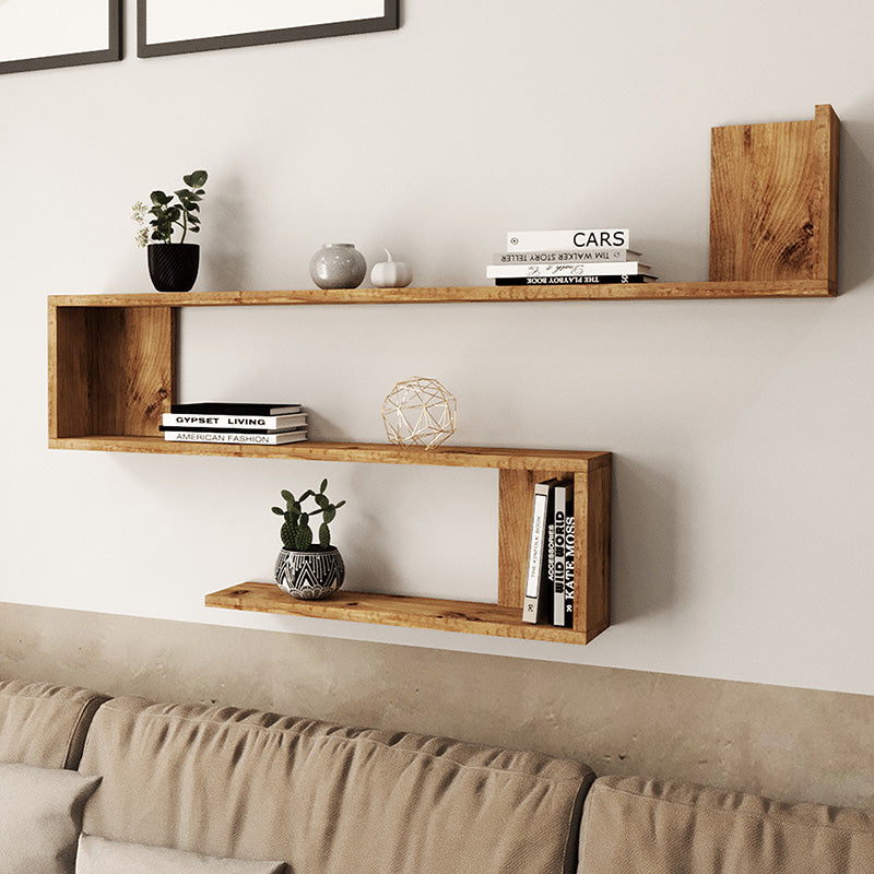 Ραφιέρα τοίχου Belinda  oak 120x14.5x71.4εκ - Pakobazaar