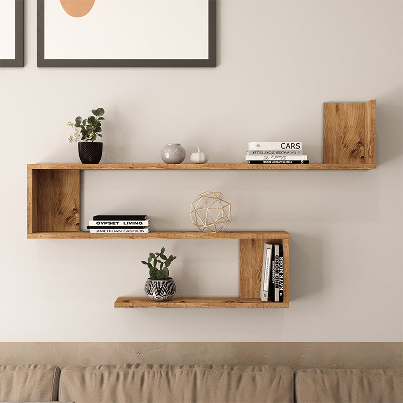 Ραφιέρα τοίχου Belinda  oak 120x14.5x71.4εκ - Pakobazaar
