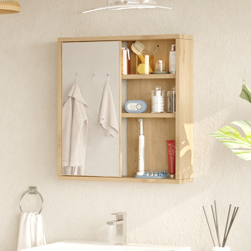 Ντουλάπι μπάνιου Bagno με καθρέπτη  oak 60x14.5x63.6εκ - Pakobazaar