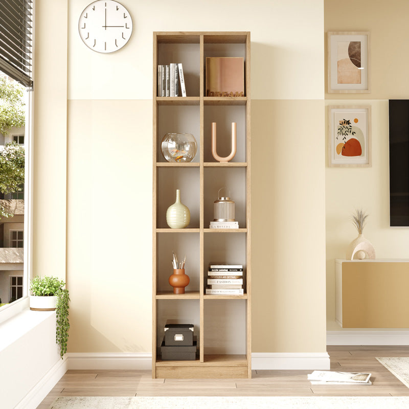 Βιβλιοθήκη Oteca 10θέσεων  oak 51.1x25.4x180εκ - Pakobazaar