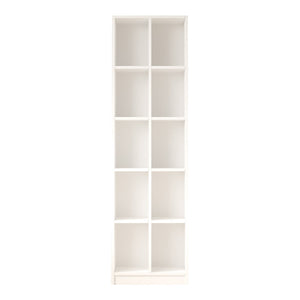 Βιβλιοθήκη Oteca 10θέσεων  σε λευκή απόχρωση 51.1x25.4x180εκ - Image 4