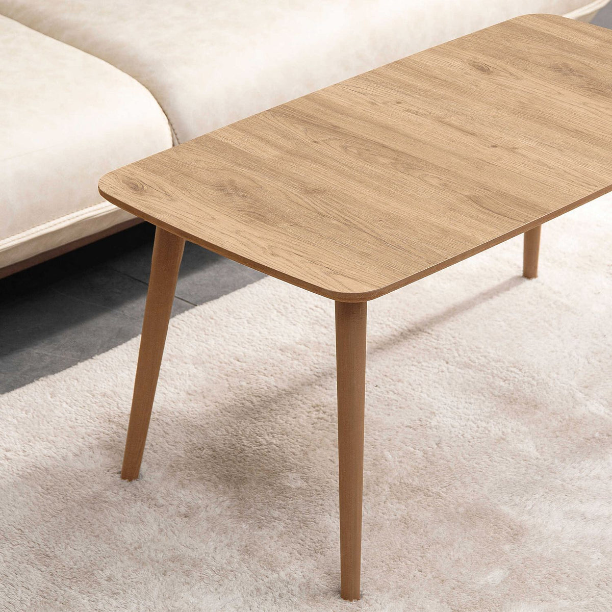 Τραπεζάκι Σαλονιού Strofylia Δρυς 100x53x45 εκ. MDF